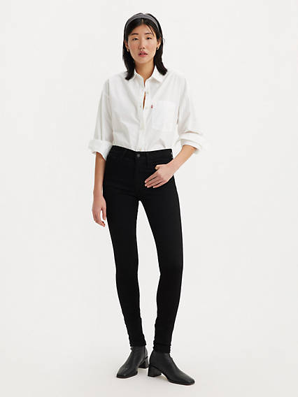 Levi's 720 High Rise Super Skinny Jeans - Femme - Noir / Blackest Night