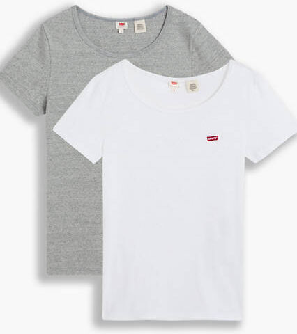 Levi's The Perfect Tee 2 Pack - Femme - Neutral / White & Smokestack