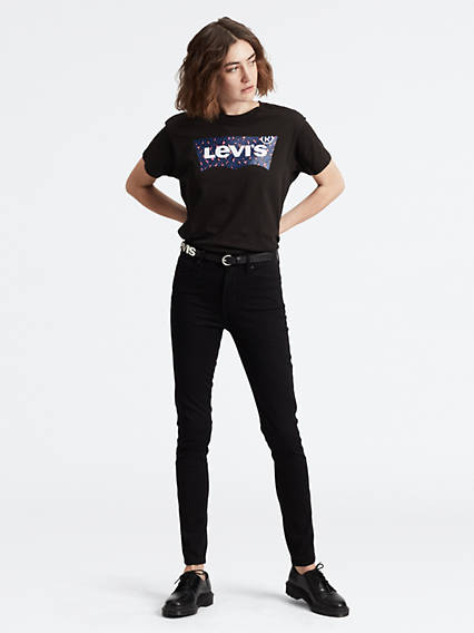 Levi's 721 High Rise Skinny Jeans - Femme - Noir / Stonewashed Black