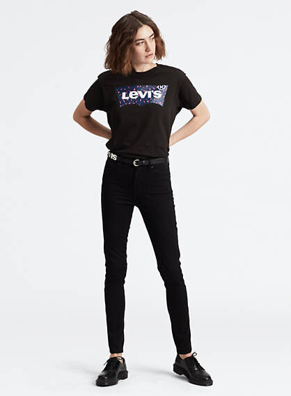 Levi's 721 High Rise Skinny Jeans - Femme - Noir / Stonewashed Black