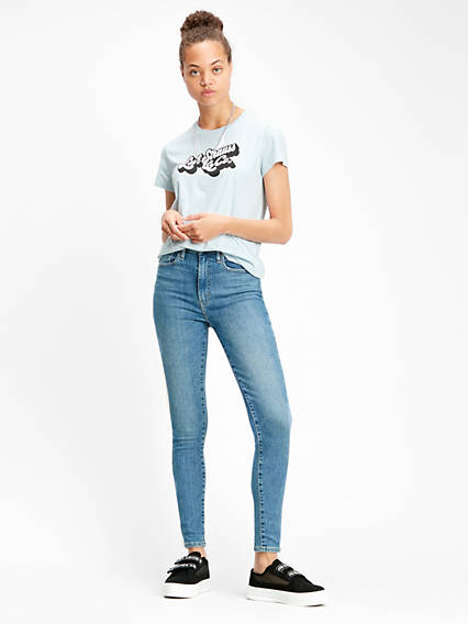 Levi's Mile High Super Skinny Jeans - Femme - Indigo moyen / Better Safe Than Sorry