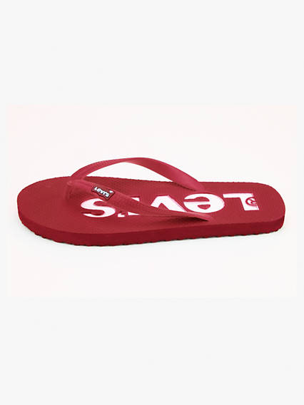 Levi's Dixon Flip Flops - Unisex - Rouge / Regular Red