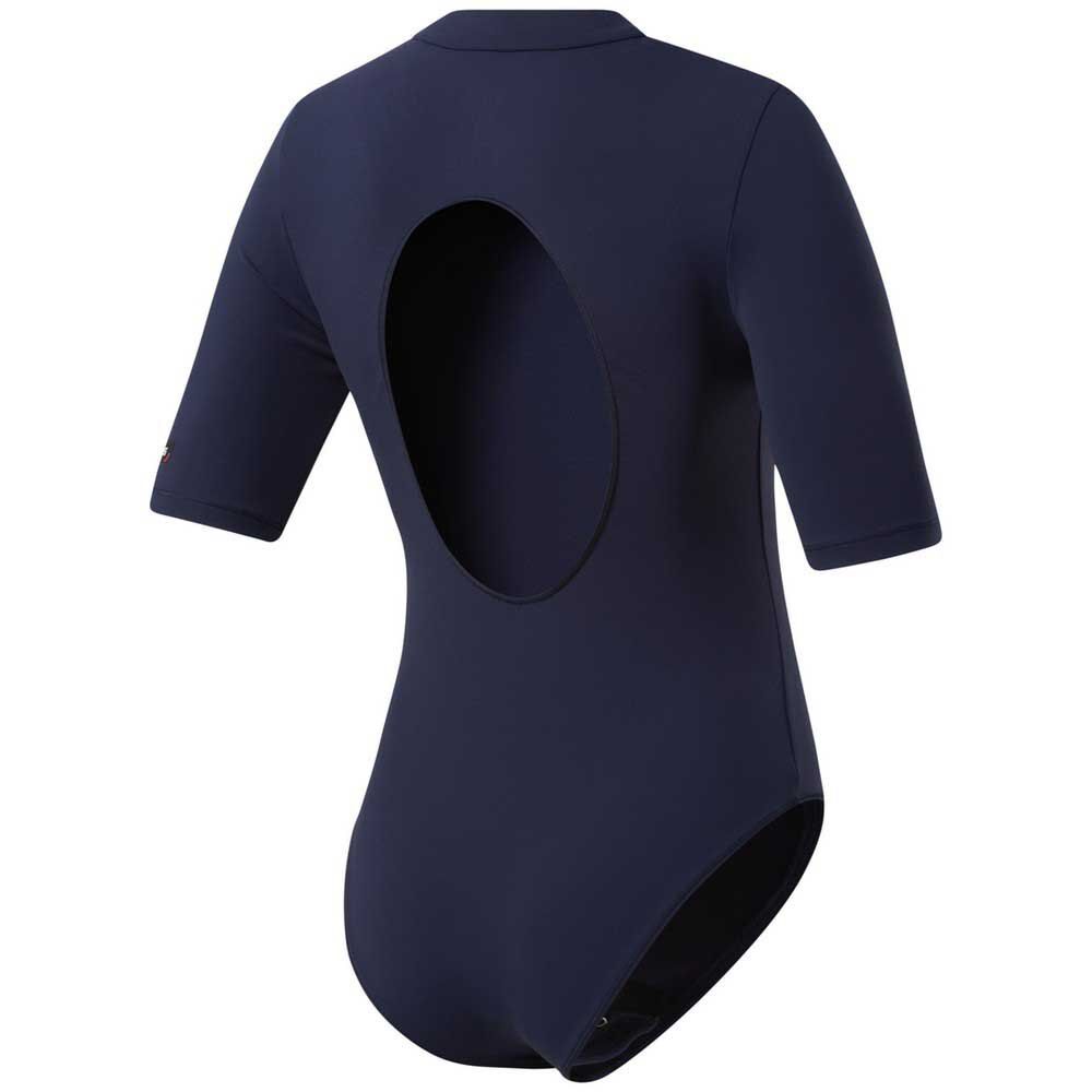 Reebok Les Mills® Short Sleeve Bodysuit Jersey Bleu S Femme