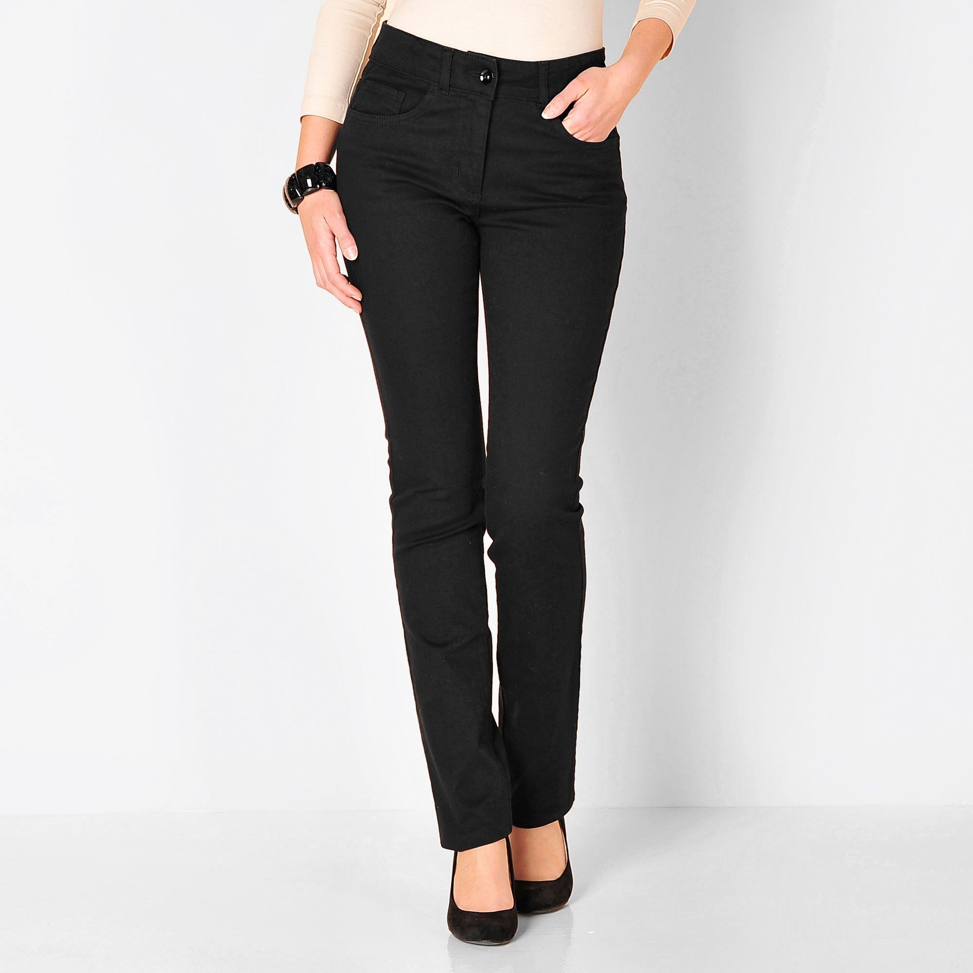 Pantalon droit gainant - grande stature entrej. 78 cm - 44 - Noir - Colors&coBye-bye les complexes avec ce pantalon gainant, pensé pour votre look et votre bien-être ! Avec une jolie chemise, une ceinture bien choisie et des boots en suédine, il sera le c