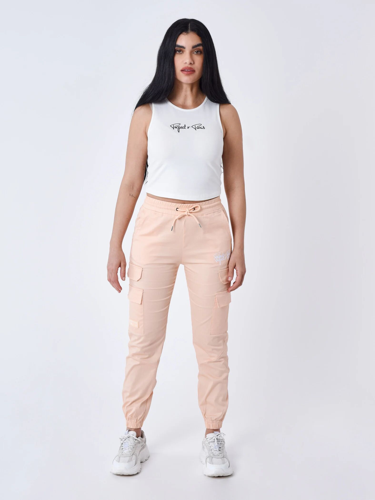 Project X Paris Pantalon à poches multiples - Couleur - Pale peach, Taille - M