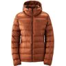 Jones Re Up Down Hoodie Wmn Terracotta S  - Terracotta - Female