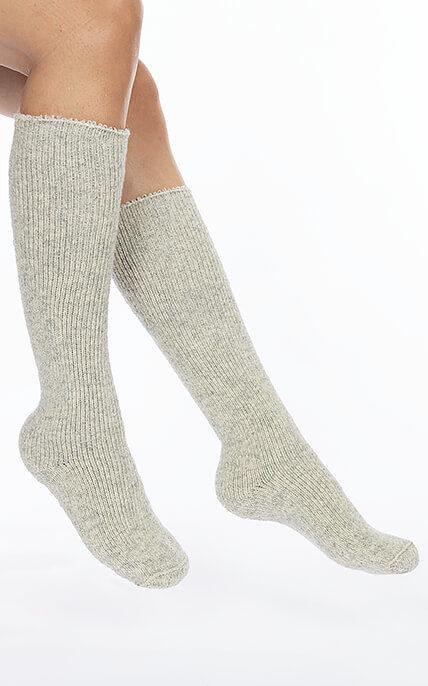 North Outdoor Merino 90 socks High, Light Grey Melange / 40-42