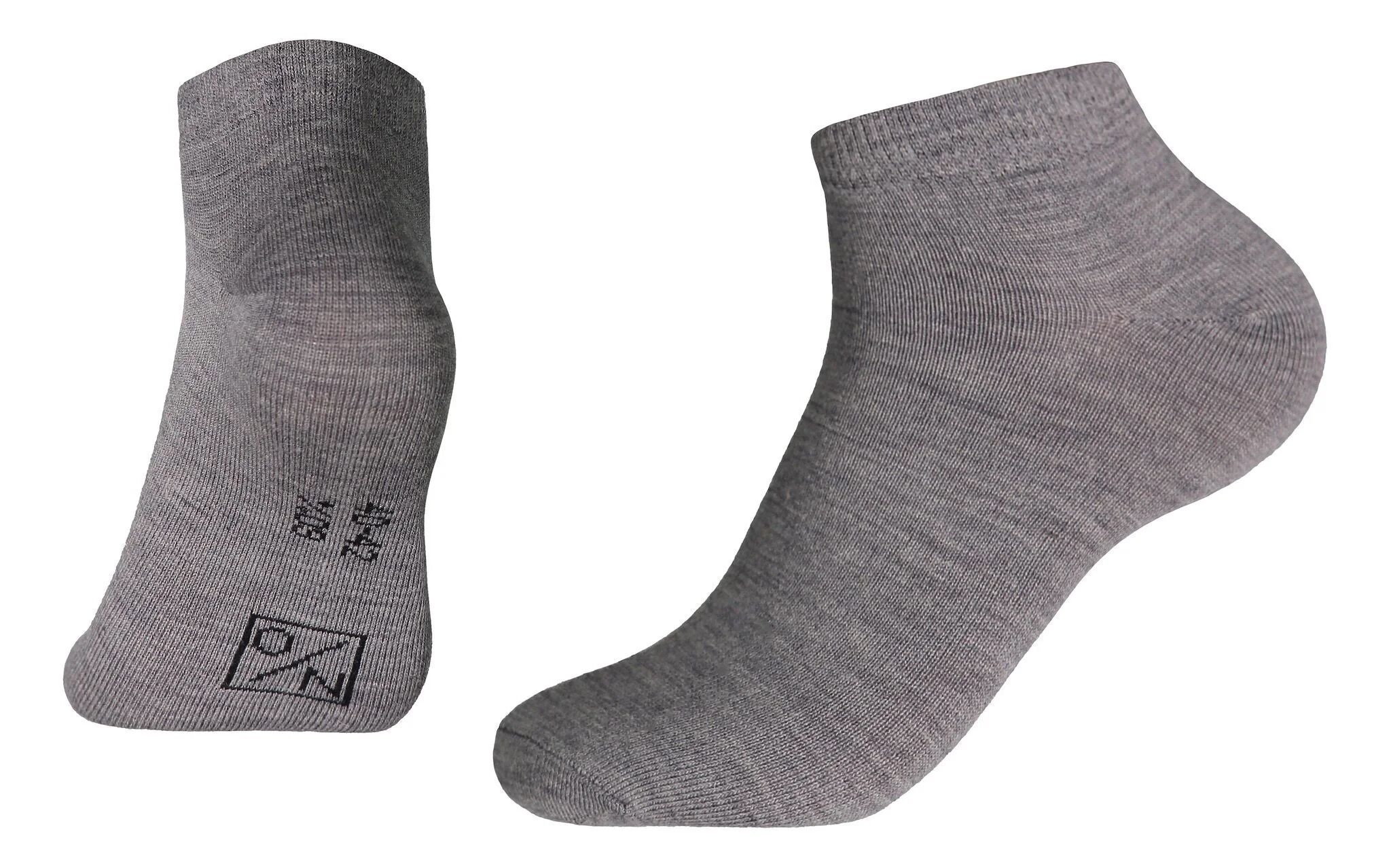North Outdoor Merino Wool Socks LOW - Merino 60, Grey / 43-45