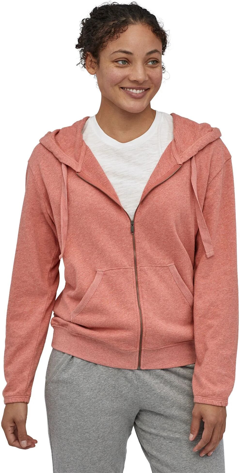 Patagonia W's Organic Cotton French Terry Hoody, Mellow Melon / S