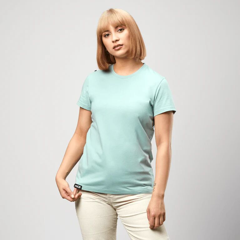 Aevor Women's Base T-Shirt - Organic Cotton, Blue Surf / S