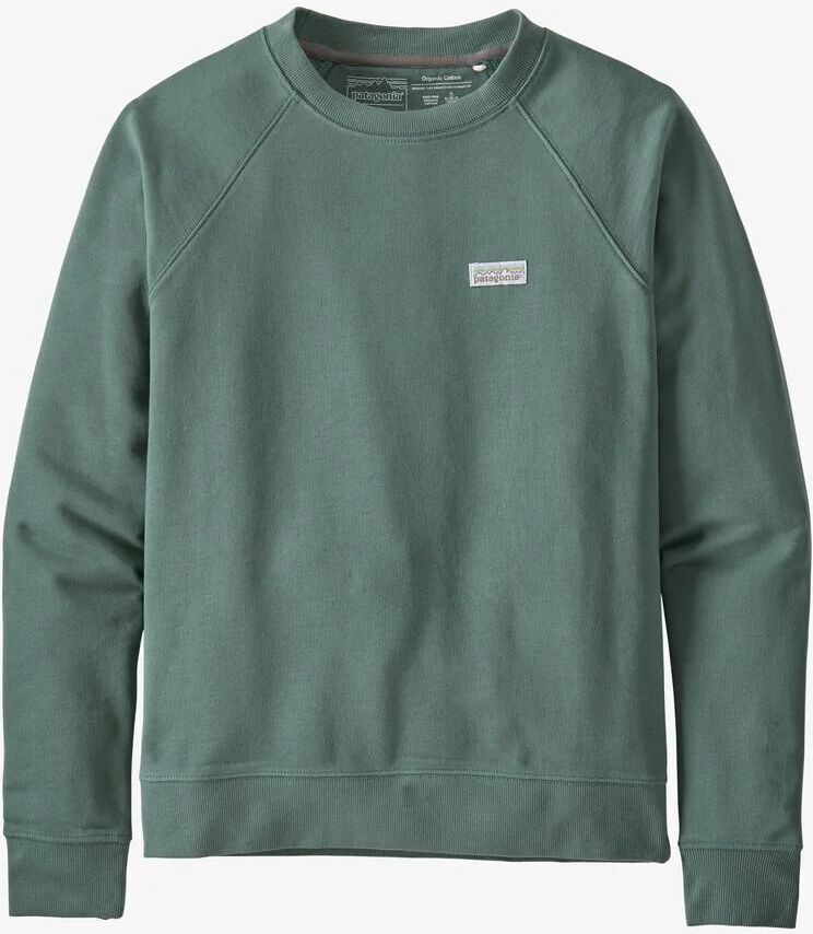 Patagonia Women's Pastel P-6 Label Organic Crew Sweatshirt, Regen Green / M