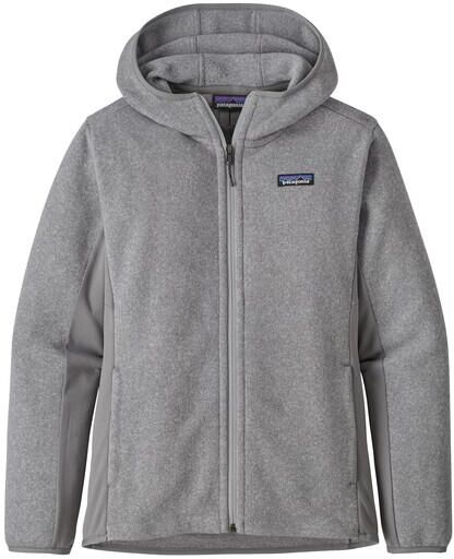 Patagonia Women's Performance Better Sweater™ Fleece Hoody - Recycled Polyester, Feather Grey / L