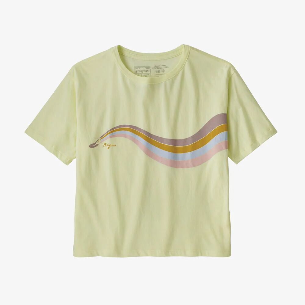 Patagonia Women's Psychedelic Slider Organic Easy Cut Tee - Organic Cotton, Isla Yellow / L