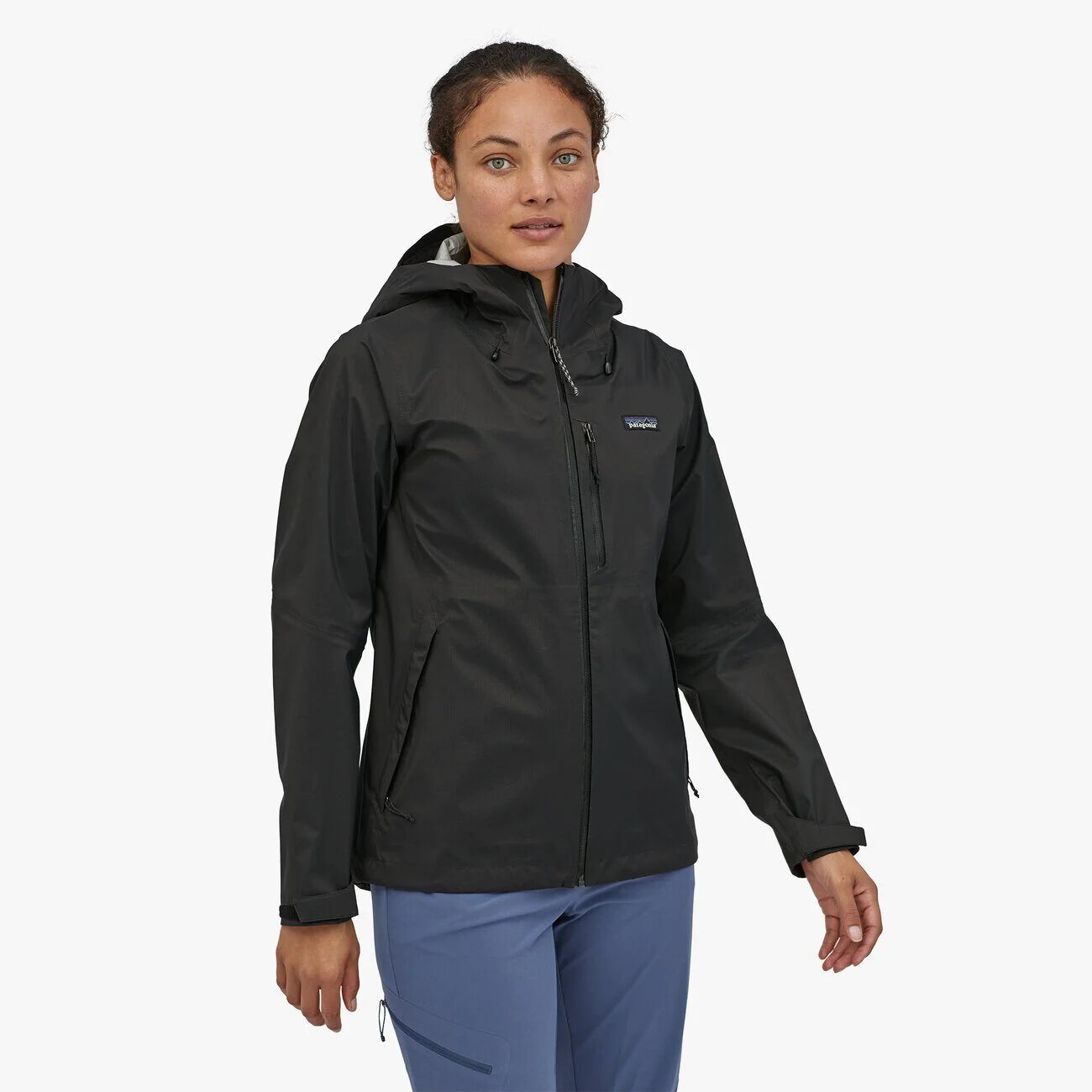 Patagonia Women's Rainshadow Jacket - 100% Recycled Nylon, Black / XL
