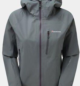 Montane Women's Fleet Jacket Stratus Grey/Saskatoon berry Size: (12)