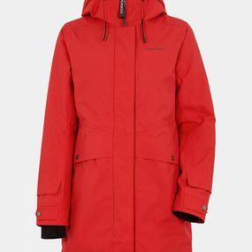 Didriksons Womens Elin Parka Pomme Red Size: (8)