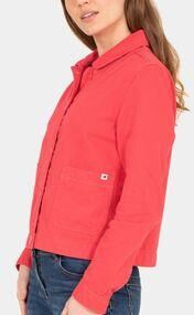 Brakeburn Womens Canvas Jacket Pink Size: (14)