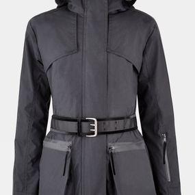 Troy London Womens Elements Faux Fur Parka Jacket Black Size: (L)