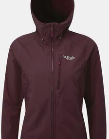 Rab Womens Salvo Jacket Eggplant / Ricocco Size: (10)