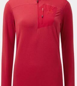 Mountain Equipment Womens Lumiko Zip T Capsicum Red Size: (10)