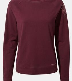 Craghoppers Womens Nosilife Sydney Crew Long Sleeve T-Shirt Wildberry Size: (10)