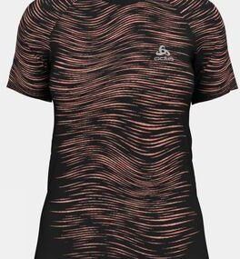 Odlo Womens Blackcomb Ceramicool T-Shirt Black Space Dye Size: (L)