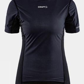 Craft Women's Active Extreme X Wind Short Sleeve Baselayer Black/Granite Size: (L)