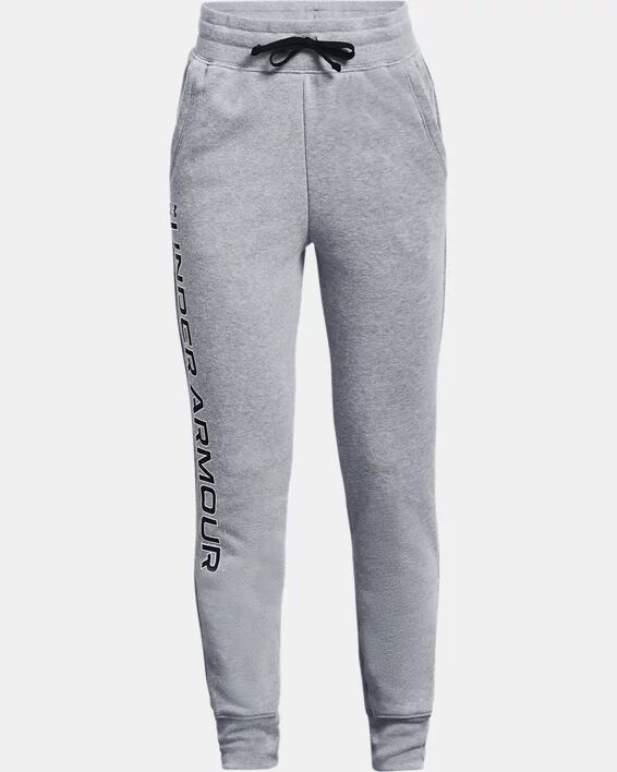 Under Armour Girls' UA Rival Fleece Joggers Gray Size: (YXL)