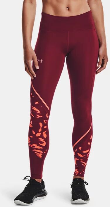 Under Armour Women's UA Fly Fast 2.0 Print Tights Red Size: (MD)