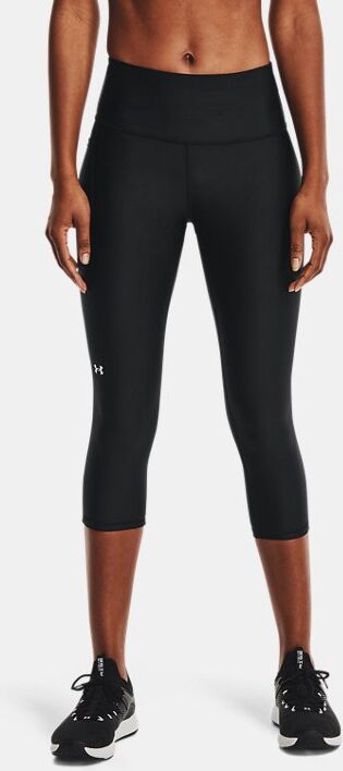 Under Armour Women's HeatGear Armour No-Slip Waistband Capris Black Size: (XS)