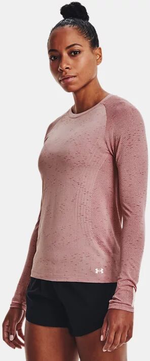 Under Armour Women's UA Seamless Run Long Sleeve Pink Size: (SM)