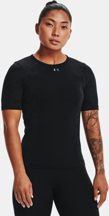 Under Armour Women's UA RUSH™ HeatGear Seamless Short Sleeve Black Size: (SM)