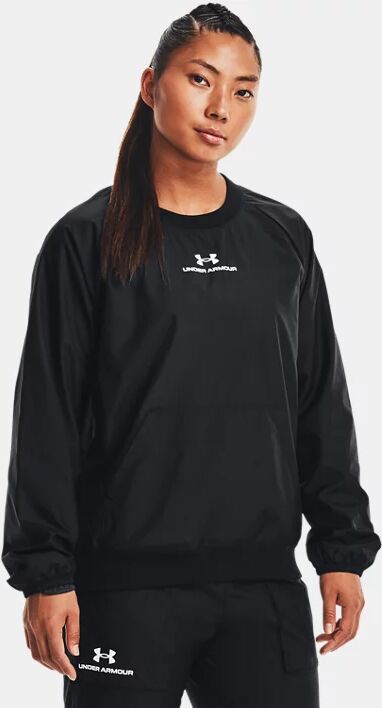 Under Armour Women's UA RUSH™ Woven Crew Black Size: (LG)