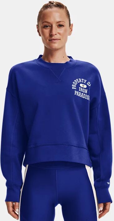 Under Armour Women's Project Rock Fleece LC Crew Blue Size: (MD)