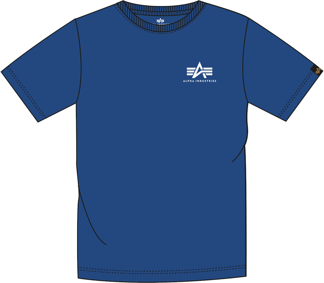 Alpha Industries Basic T Small Logo T-Shirt  - Blue