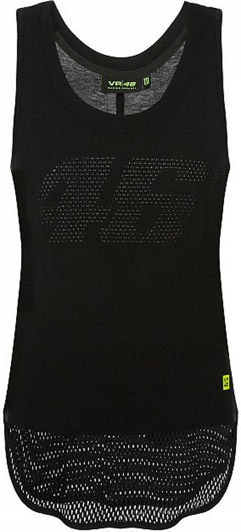 Vr46 Core Ladies Tank Top  - Black