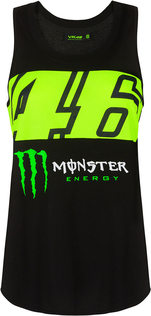 Vr46 Monster Dual Ladies Tank Top  - Black Yellow