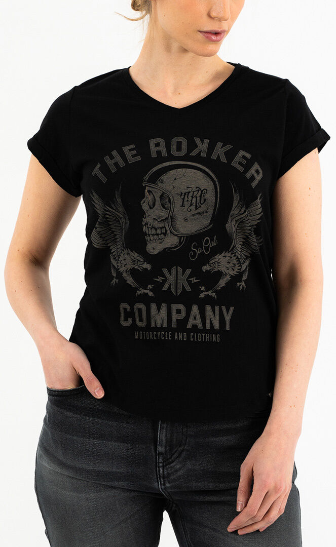 Rokker Eagle Ladies T-Shirt  - Black