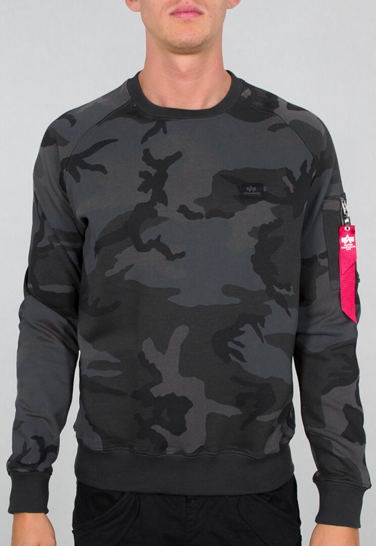 Alpha Industries X-Fit Camo Sweatshirt  - Black Multicolored