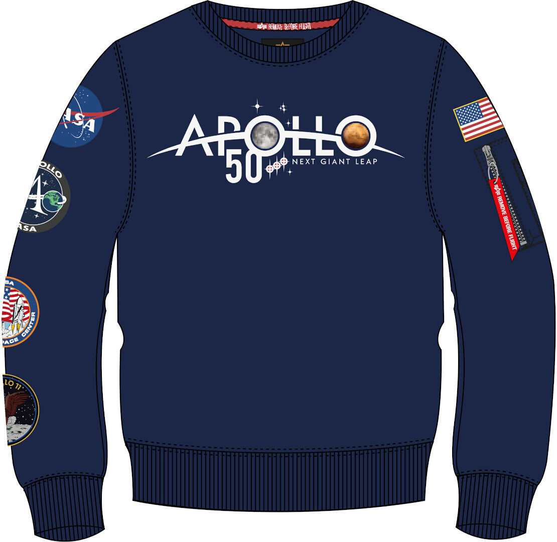 Alpha Industries Alpollo 50 Patch Sweatshirt  - Blue