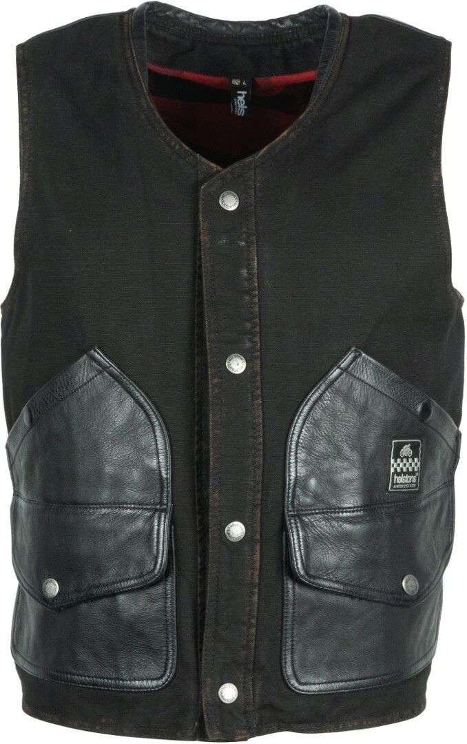 Helstons Cotton Vest  - Black