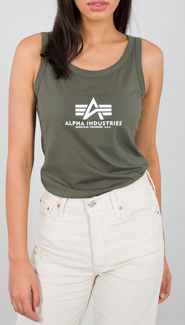 Alpha Industries Basic Ladies Tank Top  - Green