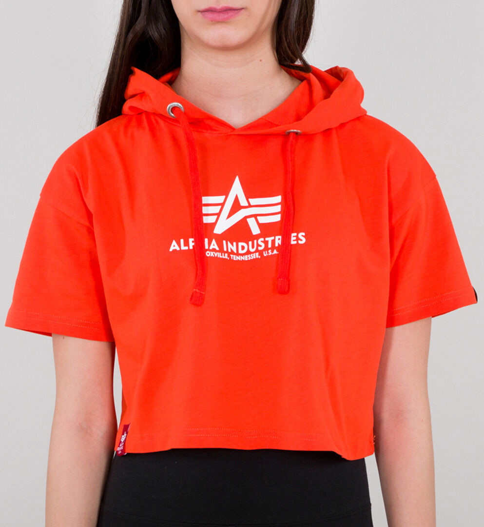 Alpha Industries Basic Hooded Cos Ladies T-Shirt  - Orange