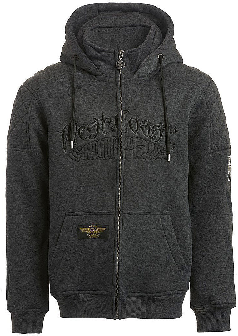 West Coast Choppers Por Vida Zip Hoodie  - Grey