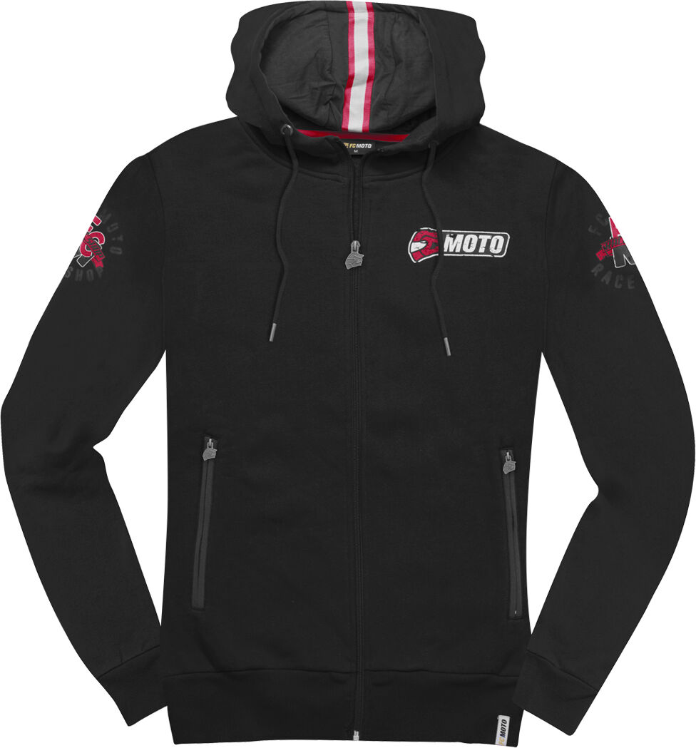 Fc-Moto Effortless Ladies Zip Hoodie  - Black Red