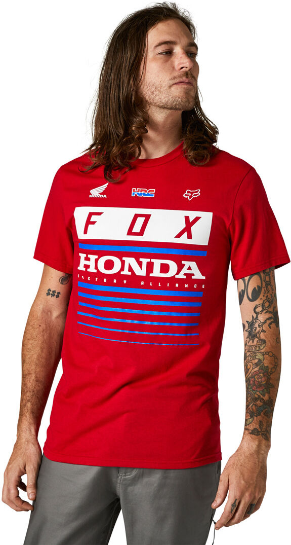 Fox Honda Hrc Basic T-Shirt  - Red