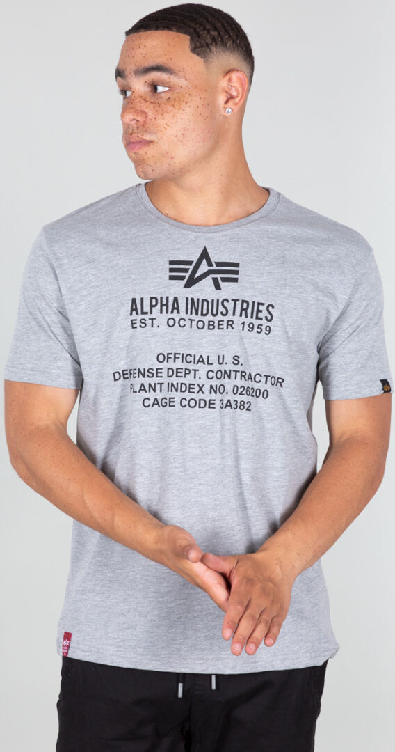 Alpha Industries Fundamental T-Shirt  - Grey