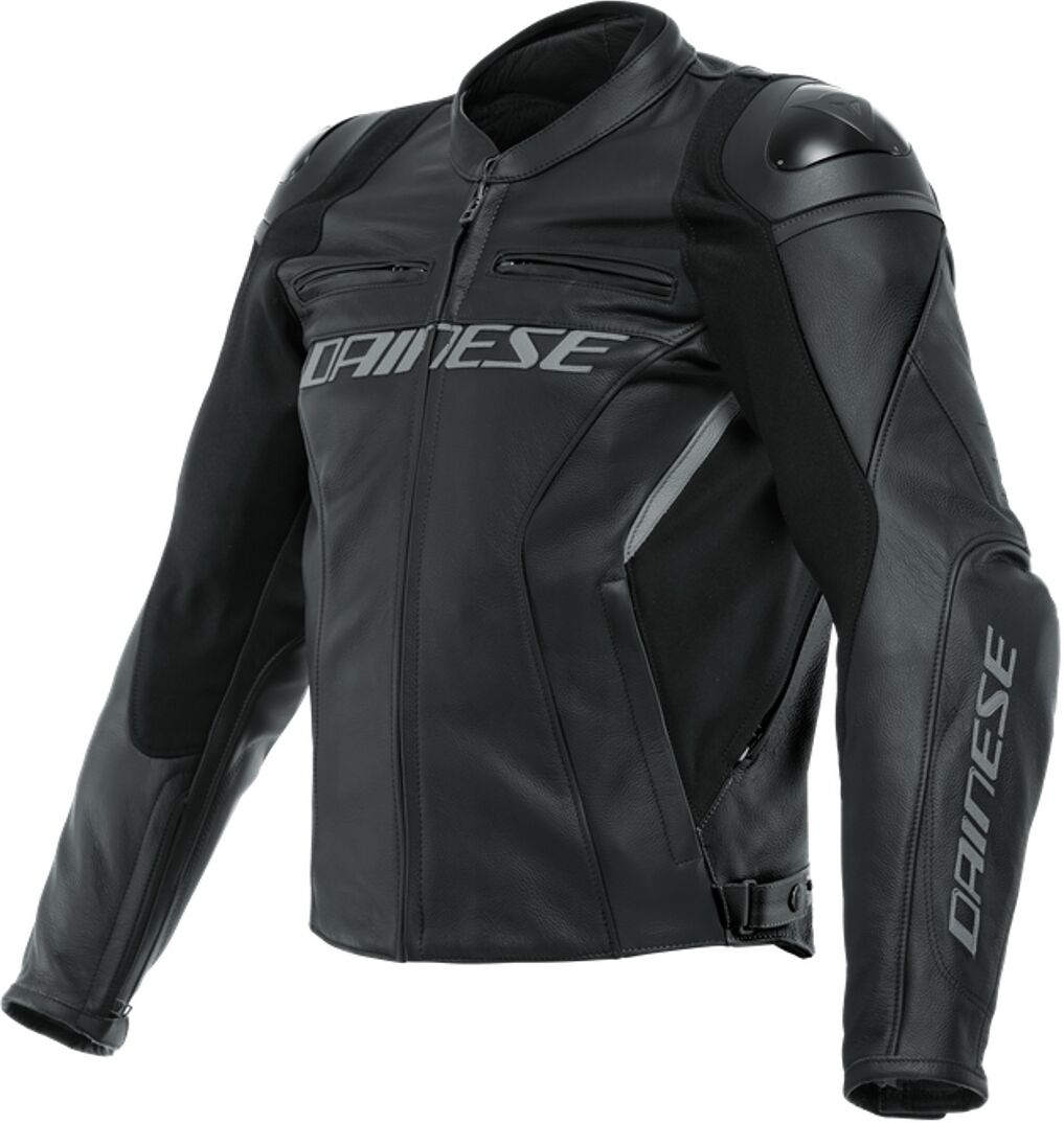 Dainese Racing 4 Motorcycle Leather Jacket  - Black