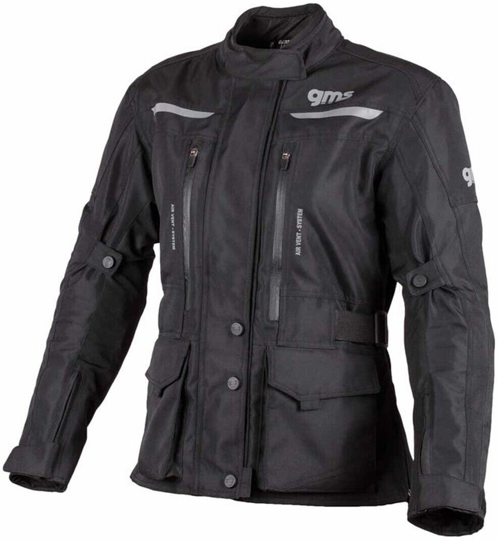 Gms Gear Ladies Motorcycle Textile Jacket  - Black