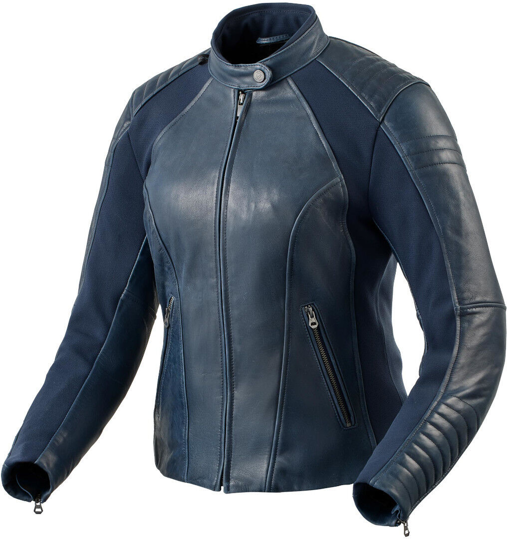 Revit Coral Ladies Motorcycle Leather Jacket  - Blue